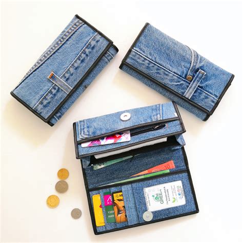 small denim wallet